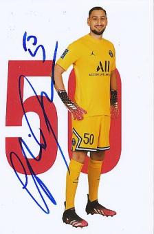 Gianluigi Donnarumma   PSG Paris Saint Germain  Fußball  Autogramm Foto  original signiert 