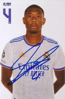 David Alaba   Real Madrid  Fußball  Autogramm Foto  original signiert 