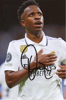 Vinicius Junior   Real Madrid  Fußball  Autogramm Foto  original signiert 