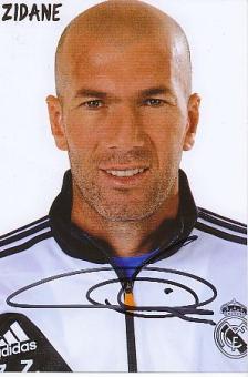 Zinedine Zidane  Real Madrid  Fußball  Autogramm Foto  original signiert 
