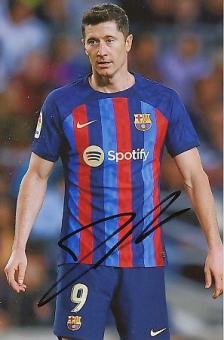 Robert Lewandowski   FC Barcelona  Fußball  Autogramm Foto  original signiert 