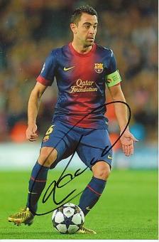 Xavi  FC Barcelona  Fußball  Autogramm Foto  original signiert 