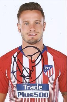 Saul  Atletico Madrid  Fußball  Autogramm Foto  original signiert 