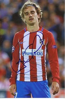Antoine Griezmann  Atletico Madrid  Fußball  Autogramm Foto  original signiert 