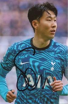 Heung Min Son   Tottenham Hotspur  Fußball  Autogramm Foto  original signiert 