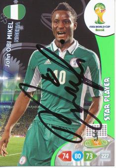 John Obi Mikel   Nigeria  Panini WM 2014 Adrenalyn Card - 10598 