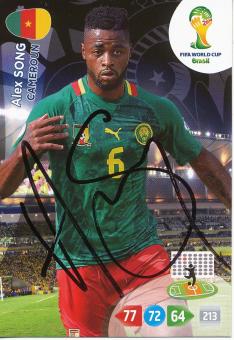 Alex Song  Kamerun  Panini WM 2014 Adrenalyn Card - 10600 