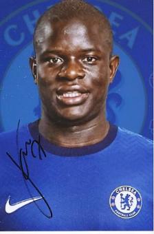 N'Golo Kante  FC Chelsea London  Fußball  Autogramm Foto  original signiert 