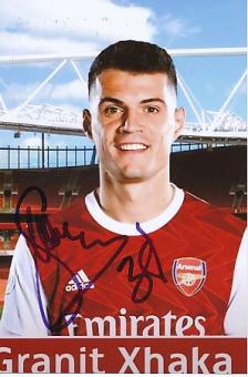 Granit Xhaka  FC Arsenal London  Fußball  Autogramm Foto  original signiert 