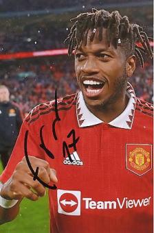 Fred  Manchester United  Fußball  Autogramm Foto  original signiert 