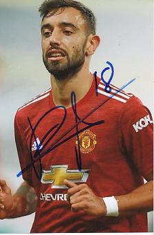 Bruno Fernandes  Manchester United  Fußball  Autogramm Foto  original signiert 