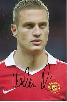 Nemanja Vidic  Manchester United  Fußball  Autogramm Foto  original signiert 