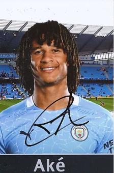 Nathan Ake     Manchester City  Fußball  Autogramm Foto  original signiert 