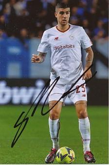 Gianluca Mancini  AS Rom  Fußball  Autogramm Foto  original signiert 