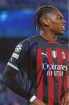 Rafael Leao  AC Mailand  Fußball  Autogramm Foto  original signiert 