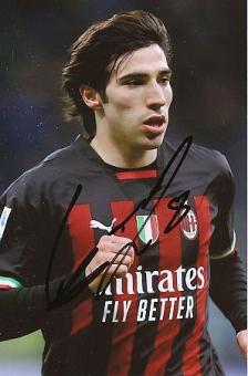 Sandro Tonali   AC Mailand  Fußball  Autogramm Foto  original signiert 