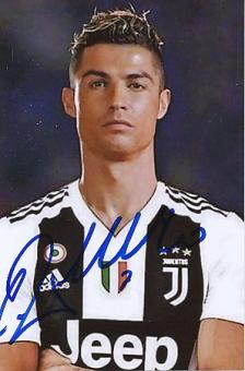 Cristiano Ronaldo  Juventus Turin  Fußball  Autogramm Foto  original signiert 
