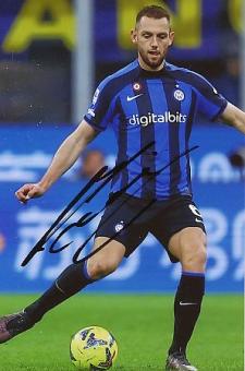 Stefan De Vrij  Inter Mailand  Fußball  Autogramm Foto  original signiert 