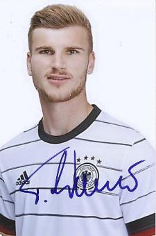 Timo Werner   DFB  Fußball  Autogramm Foto  original signiert 
