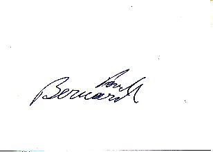 Bernard  Handball Autogramm Karte original signiert 