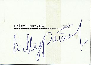 Waleri Muratow Rußland  Eisschnellauf Autogramm Karte original signiert 