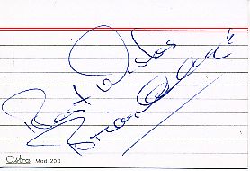 Brian Clough † 2004 Nottingham Forest Trainer Legende aus England  Fußball Autogramm Karte original signiert 