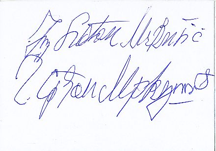 Srdan Mrkusic † 2007 Jugoslawien WM 1950  Fußball  Autogramm Karte original signiert 