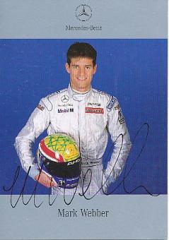 Mark Webber  Mercedes  Sports Prototypes 1999   Auto Motorsport  Autogrammkarte Druck signiert 