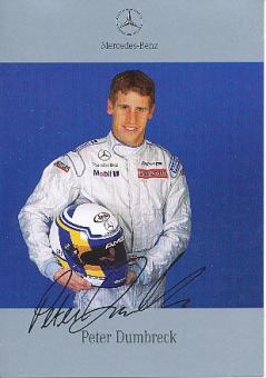 Peter Dumbreck  Mercedes  Sports Prototypes 1999   Auto Motorsport  Autogrammkarte Druck signiert 