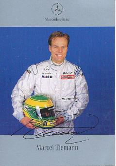Marcel Tiemann  Mercedes  Sports Prototypes 1999   Auto Motorsport  Autogrammkarte Druck signiert 