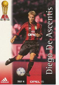 Diego De Ascentis  AC Mailand  Fußball Autogrammkarte 