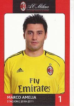 Marco Amelia  AC Mailand  Fußball Autogrammkarte 