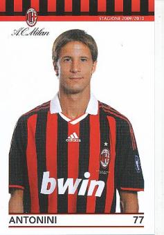 Luca Antonini  AC Mailand  Fußball Autogrammkarte 