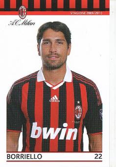 Marco Borriello  AC Mailand  Fußball Autogrammkarte 