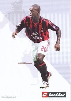 Clarence Seedorf  AC Mailand  Fußball Autogrammkarte 