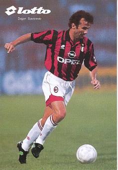 Dejan Savicevic  AC Mailand  Fußball Autogrammkarte 