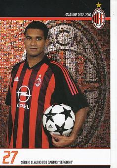 Serginho  AC Mailand  Fußball Autogrammkarte 