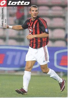 Andriy Shevchenko  AC Mailand  Fußball Autogrammkarte 