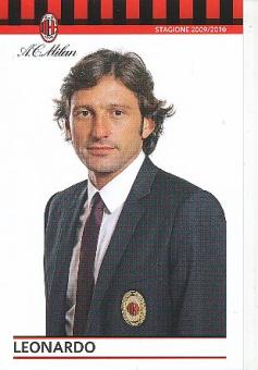 Leonardo  AC Mailand  Fußball Autogrammkarte 