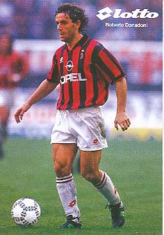 Roberto Donadoni   AC Mailand  Fußball Autogrammkarte 