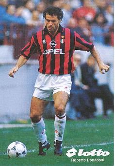 Roberto Donadoni   AC Mailand  Fußball Autogrammkarte 