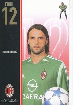 Valerio Fiori   AC Mailand  Fußball Autogrammkarte 