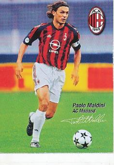 Paolo Maldini   AC Mailand  Fußball Autogrammkarte 