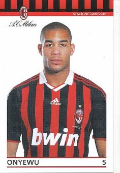 Oguchi Onyewu  AC Mailand  Fußball Autogrammkarte 