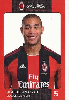 Oguchi Onyewu  AC Mailand  Fußball Autogrammkarte 