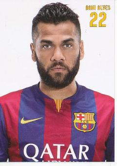 Dani Alves   FC Barcelona  Fußball Autogrammkarte 