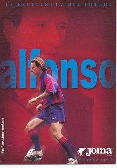 Alfonso  FC Barcelona  Fußball Autogrammkarte 