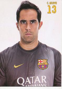 Claudio Bravo  FC Barcelona  Fußball Autogrammkarte 