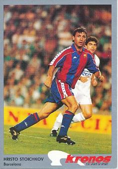 Hristo Stoichkov  FC Barcelona  Fußball Autogrammkarte 