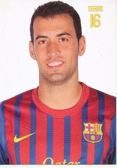 Sergio Busquets  FC Barcelona  Fußball Autogrammkarte 